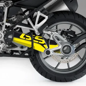 SET ADESIVI GRAFICHE BMW R1200 GS GSA R1250 CARDANO FORCELLONE - GRAFICA LOGO GS GIALLO